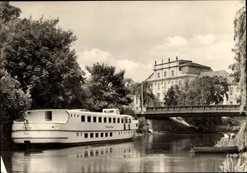 Ak Oranienburg in Brandenburg, Partie an der Havel, MS Friedrichshain