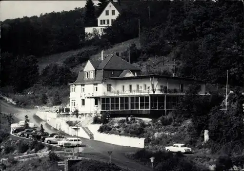 Ak Rod an der Weil Weilrod im Taunus, Hotel Haus Bergfried