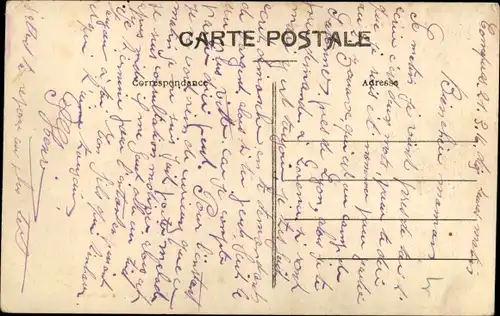 Ak Conques Aveyron, Avenue de Lastours