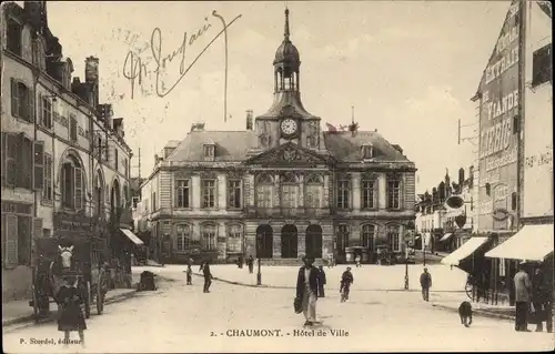 Ak Chaumont Yonne, Hotel de Ville