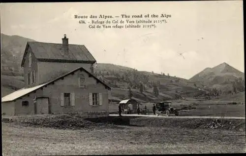 Ak Vars Hautes Alpes, Refuge du Col de Vars, Route des Alpes