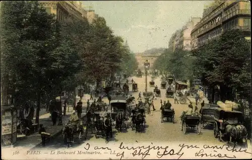 Ak Paris II, Boulevard Montmartre