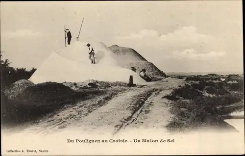 Ak Le Croisic Loire Atlantique, Un Mulon de Sel