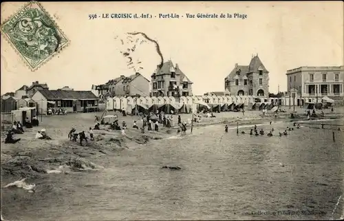 Ak Le Croisic Loire Atlantique, Port Lin, la Plage