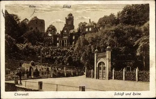 Ak Tharandt im Erzgebirge, Schloss, Ruine