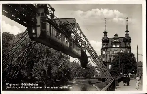 Ak Wuppertal, Schwebebahn