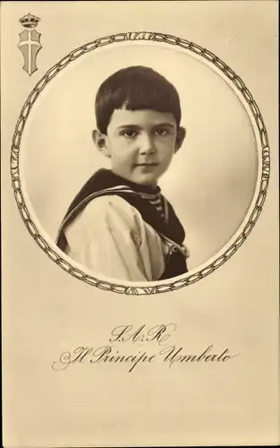 Ak Principe Umberto, Prinz von Italien, Kinderportrait