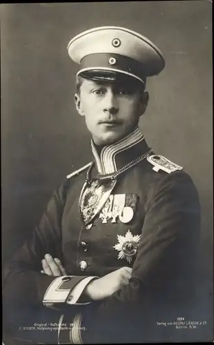Ak Kronprinz Wilhelm von Preußen, Portrait in Uniform, Orden