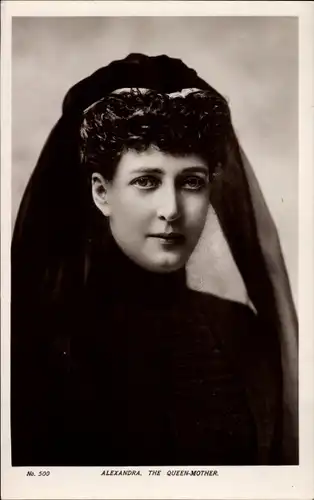 Ak Alexandra, the Queen Mother, Portrait