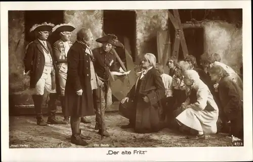 Ak Schauspieler Otto Gebühr, Filmszene aus Der alte Fritz, Ross Verlag 87 5