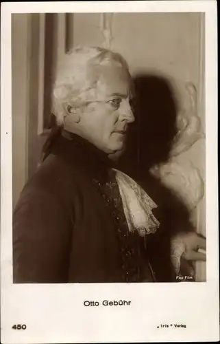 Ak Schauspieler Otto Gebühr, Portrait, Iris Verlag Amag 450