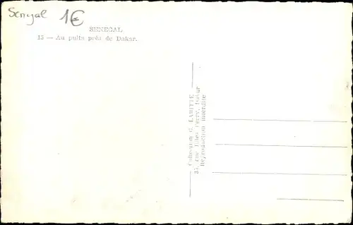 Ak Dakar Senegal, Au puits prèa de Dakar, Esel