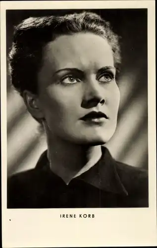 Ak Schauspielerin Irene Korb, Portrait