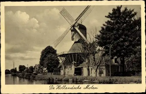 Ak De Hollandsche Molen, Windmühle