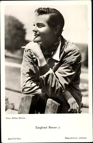 Ak Schauspieler Siegfried Breuer jr., Portrait