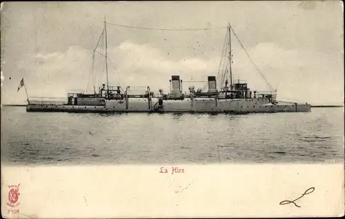 Ak Französisches Kriegsschiff La Hire