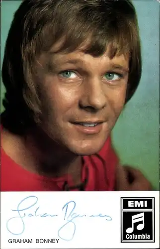 Ak Sänger Graham Bonney, Autogramm