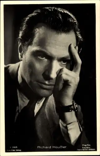 Ak Schauspieler Richard Häussler, Portrait