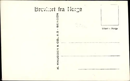 Ak Norwegen, Nordfjord, Udsigt mod Olden