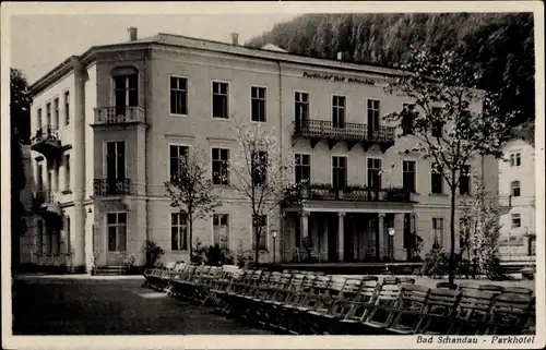 Ak Bad Schandau Sächsische Schweiz, Parkhotel