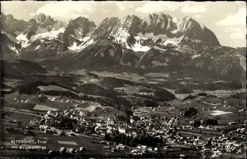 Ak Kitzbühel in Tirol, Panorama mit Kaisergebirge