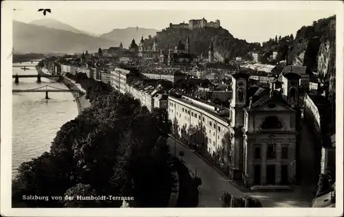 Ak Salzburg in Österreich, Blick von der Humboldt-Terrasse