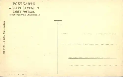 Ak Zell am See in Salzburg, Ortsansicht g. d. Tauern