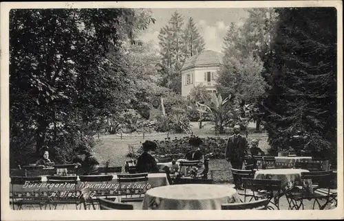 Ak Naumburg an der Saale, Partie im Bürgergarten