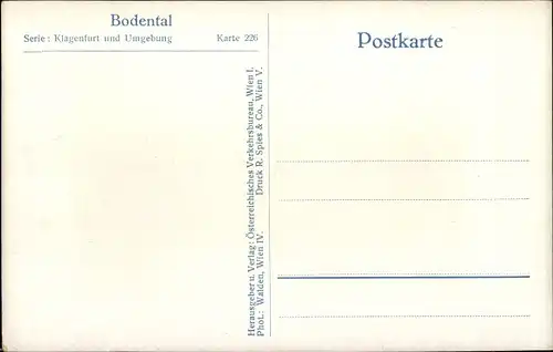 Ak Bodental Kärnten, Dorfpartie