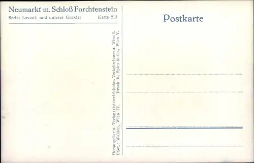 Ak Neumarkt in der Steiermark, Schloss Forchtenstein