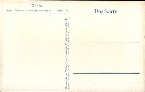 Ak Raabs an der Thaya in Niederösterreich, Burg