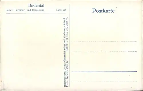 Ak Bodental Kärnten, Dorfpartie