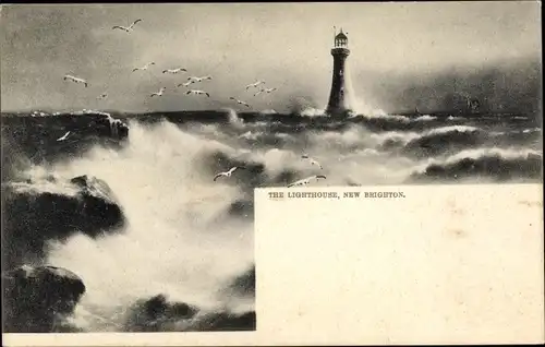 Ak New Brighton Wallasey England, The Lighthouse