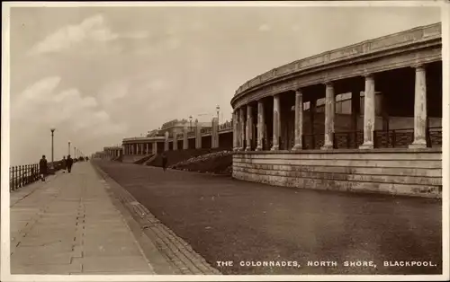Ak Blackpool Lancashire England, The Colonnades, North Shore