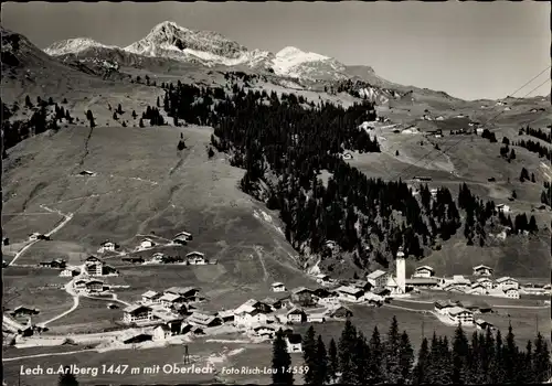 Ak Lech am Arlberg Vorarlberg, Panorama mit Oberlech