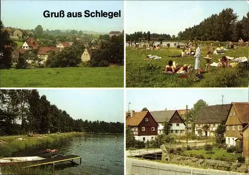 Ak Schlegel Zittau in der Oberlausitz, Liegewiese, Spielplatz, Erholungszentrum Schlegeler Teiche