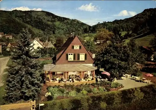 Ak Schweighof Badenweiler im Schwarzwald, Café und Pension Glückauf, Hochwaldidylle