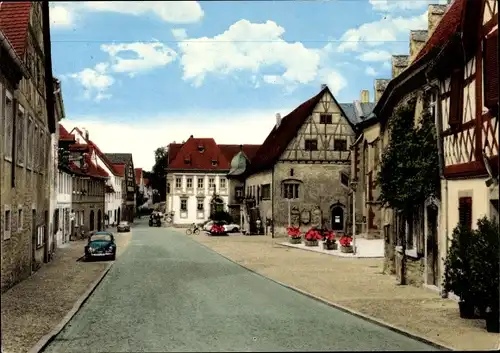 Ak Frickenhausen am Main Unterfranken, Straßenpartie