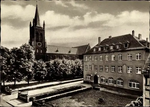 Ak Troisdorf an der Sieg, Katholische Kirche St. Hyppolytus und Canisiushaus