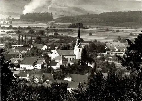 Ak Wahlwies Stockach im Hegau Baden, Totalansicht, Kirche