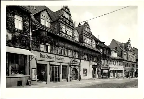 Foto Ak Saalfeld an der Saale Thüringen, Saalstraße, Das Bunte Lädchen