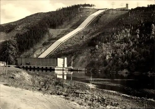 Ak Hohenwarte Thüringen, Hohenwartetalsperre, Pumpspeicherwerk