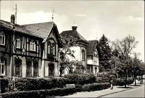 Ak Bad Tennstedt in Thüringen, Kurstraße, Fachwerkhaus