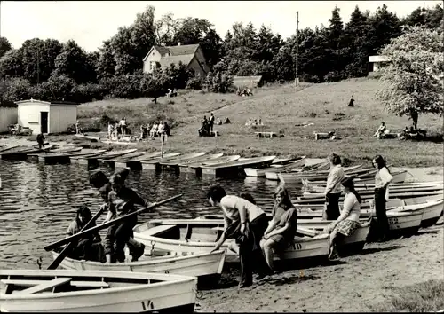 Ak Neukloster in Mecklenburg, Bootsanlegestelle