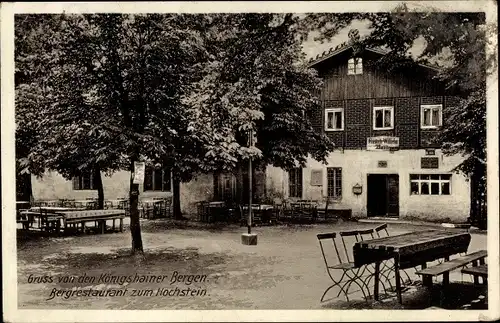 Ak Königshain in der Oberlausitz, Bergrestaurant zum Hochstein