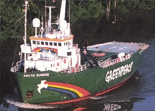Ak Greenpeace-Schiff Arctic Sunrise, Forschungsschiff, ehem. Eisbrecher