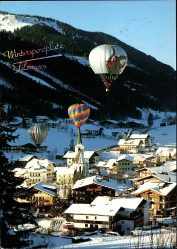 Ak Filzmoos im Pongau in Salzburg, Totalansicht, Ballons