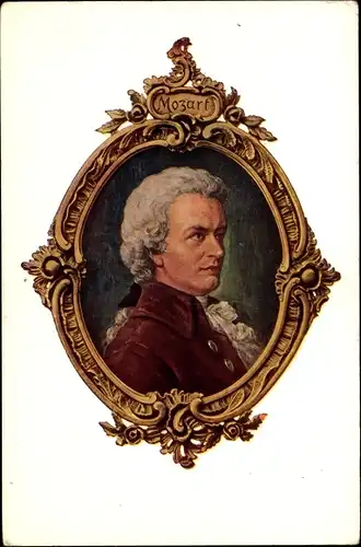 Künstler Ak Janscheck, V., Wolfgang Amadeus Mozart, Portrait