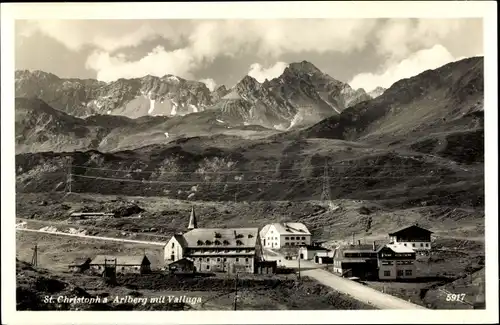 Ak St. Christoph am Arlberg Tirol, Totale, Gebirge, Valluga