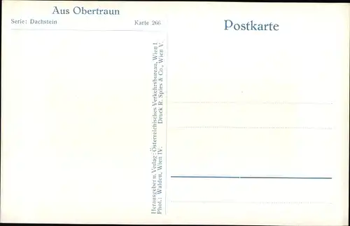 Ak Obertraun Oberösterreich, Dorfpartie